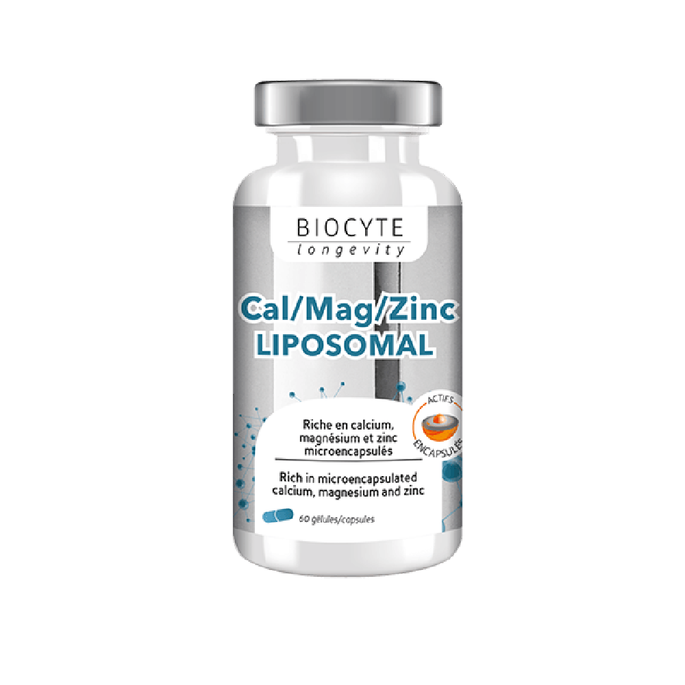 Biocyte Cal/Mag/Zinc Liposomal Комплекс містить усі необхідні мінерали для боротьби з дефіцитом мінералів в організмі, 60 капсул