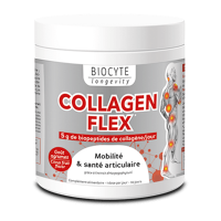 Biocyte Collagen Flex Помогает сохранить суставы здоровыми и комфортными, а также обеспечивает хорошую подвижность благодаря гарпагофитуму, 30 х 8 г