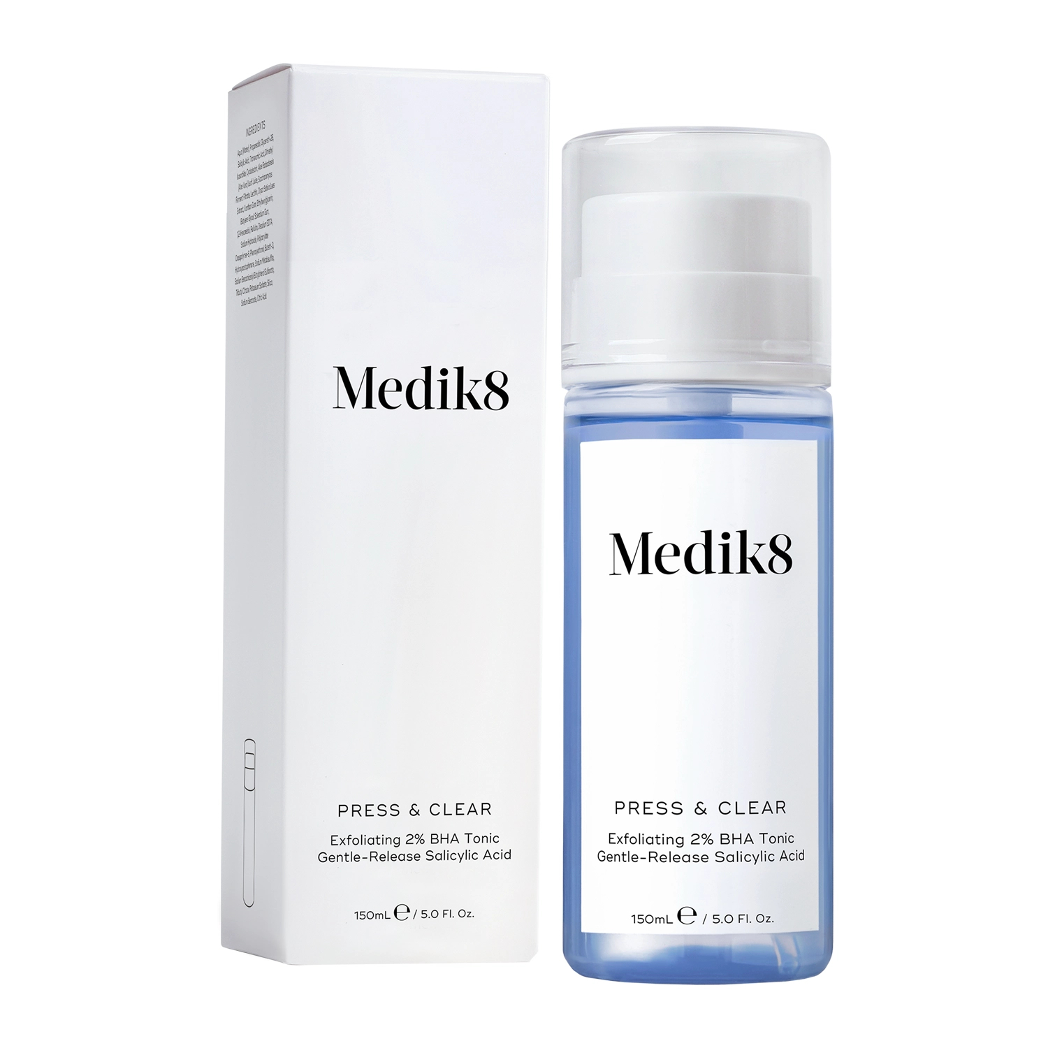Medik8 Отшелушивающий тоник с салициловой кислотой - Press&Clear Exfoliating 2% BHA Toner, 150 ml НФ-00025901