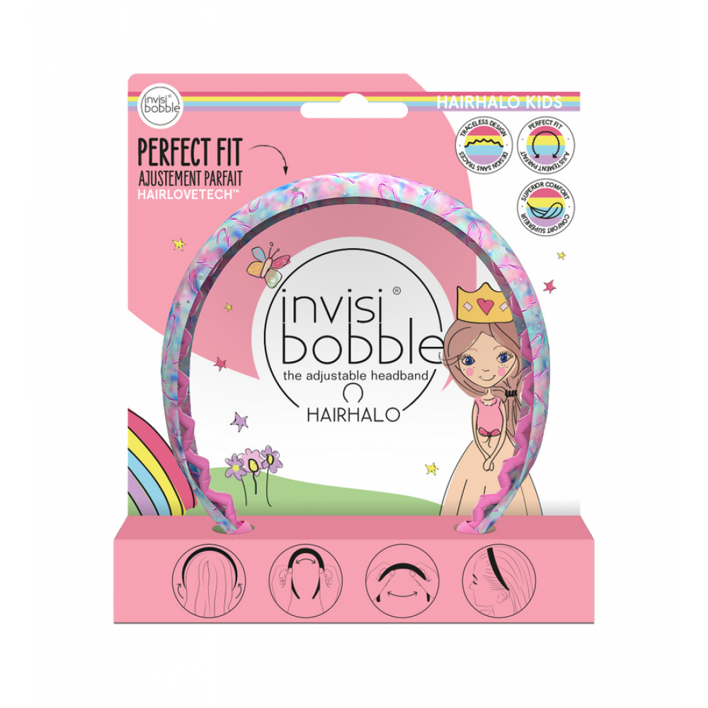 Детский обруч для волос invisibobble HAIRHALO KIDS Cotton Candy Dreams