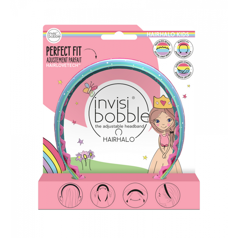 Детский обруч для волос invisibobble HAIRHALO KIDS Rainbow Crown