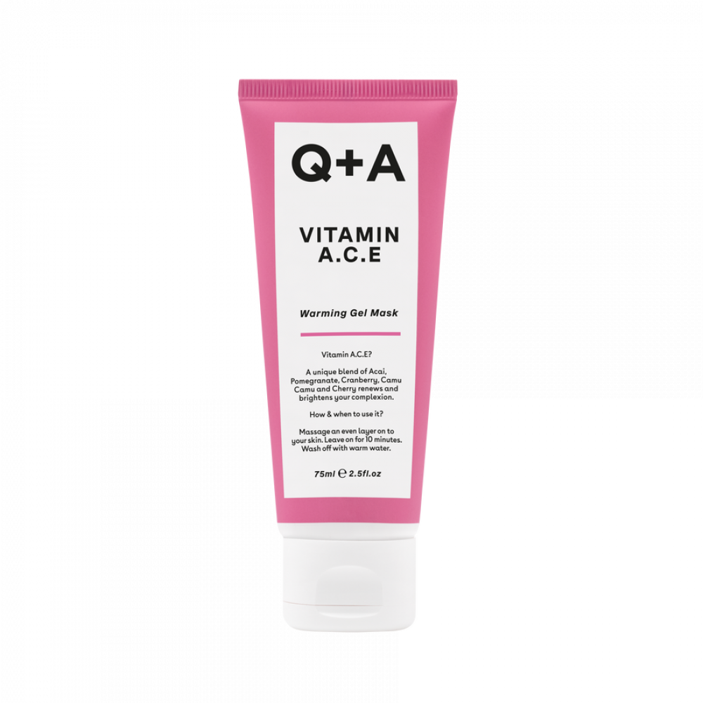 Мультивітамінна маска для обличчя Q+A Vitamin A.C.E. Warming Gel Mask 75ml