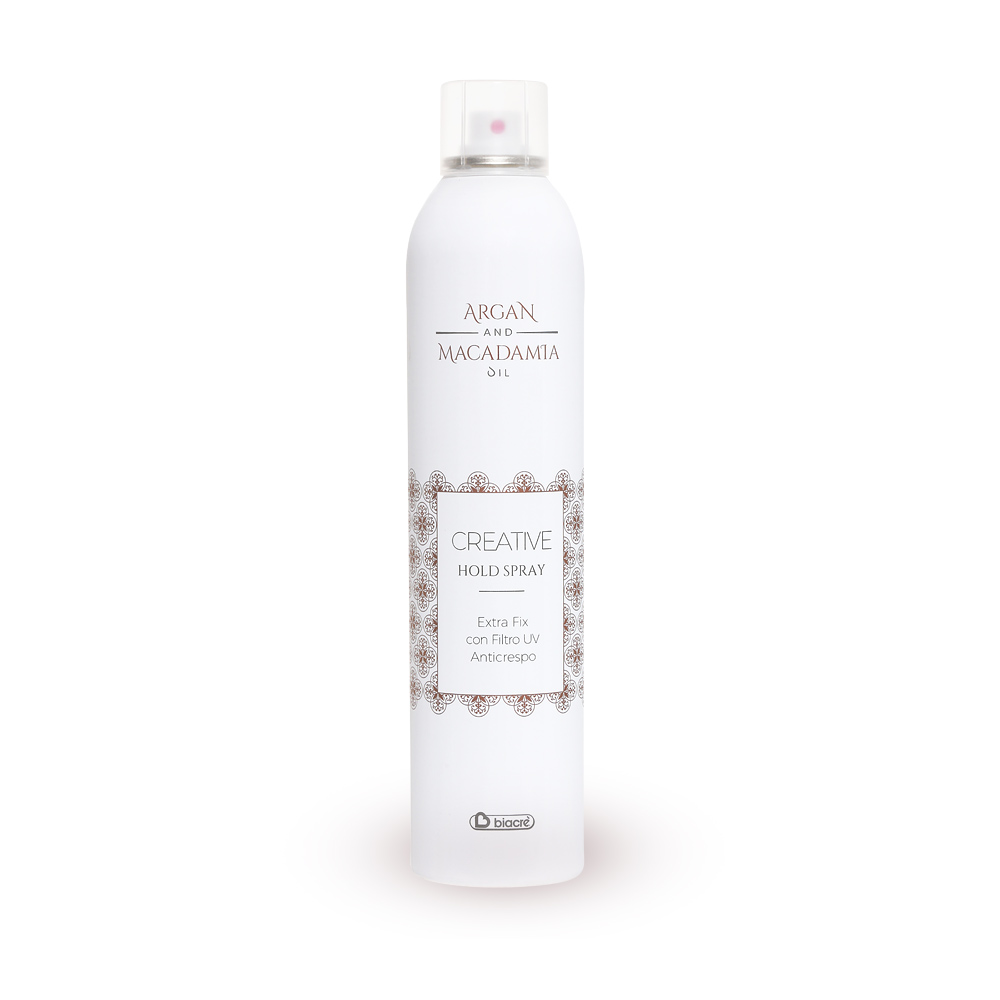 BIACRE Лак для волос КРЕАТИВ АРГАН И МАКАДАМИЯ сильной фиксации BIACRE CREATIVE HOLD SPRAY ARGAN AND MACADAMIA, 400 ml