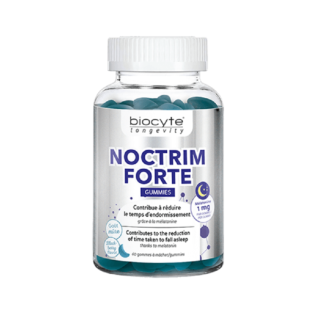 Biocyte Noctrim Forte Gummies Поліпшує якість сну, прискорює засинання, та підтримує роботу нервової системи, 60 капсул