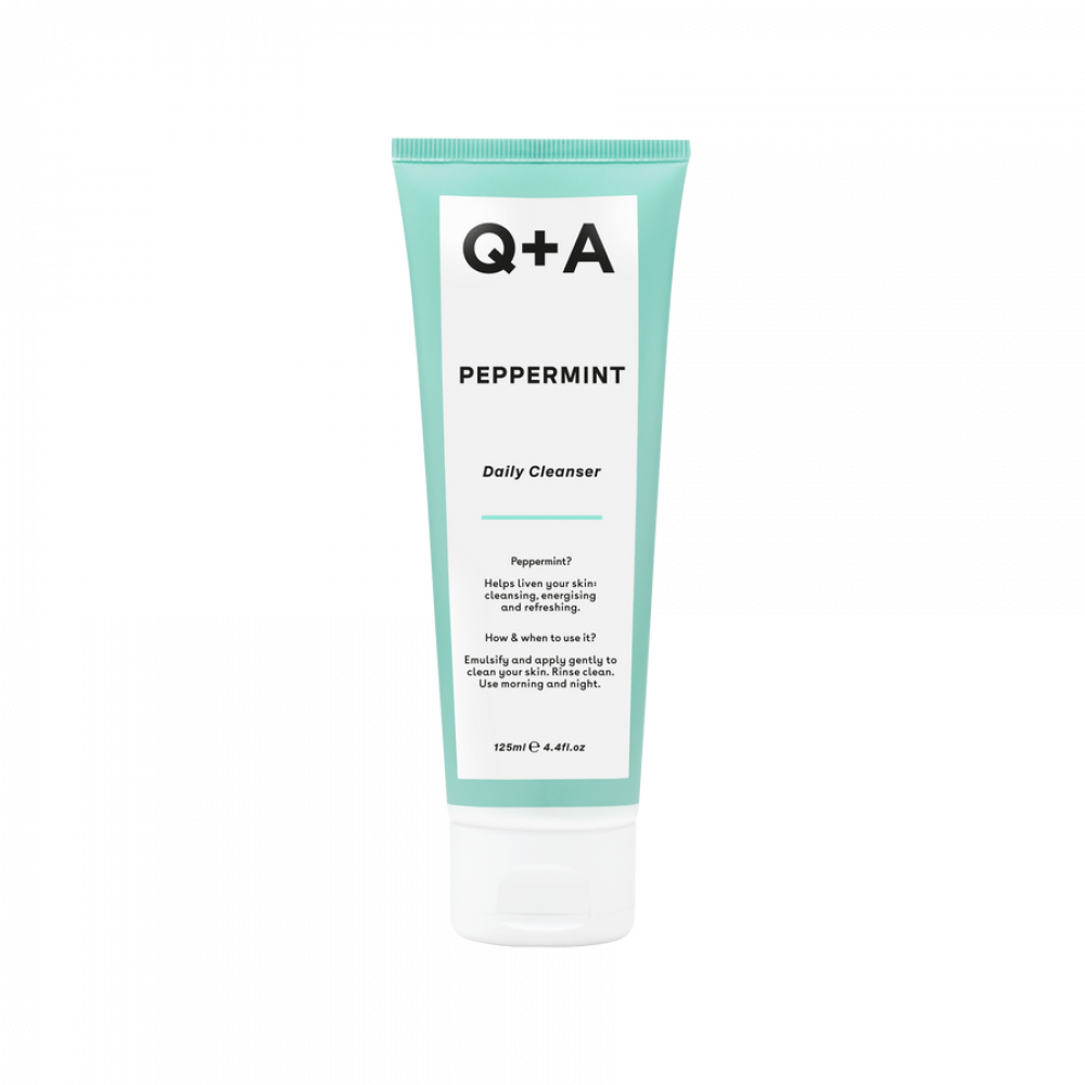 Очищувальний гель для обличчя з м'ятою Q+A Peppermint Daily Cleanser 125ml