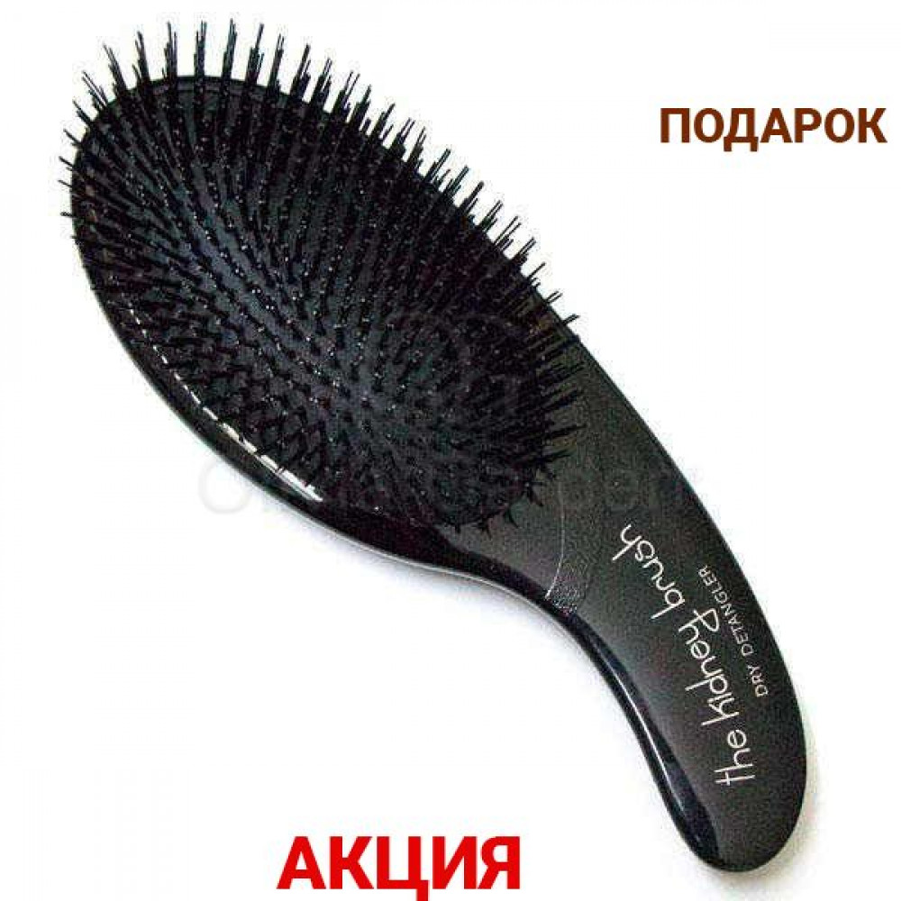 Щітка масажна The Kidney Brush Dry Detangler - Black Edition чорна штучна щетина