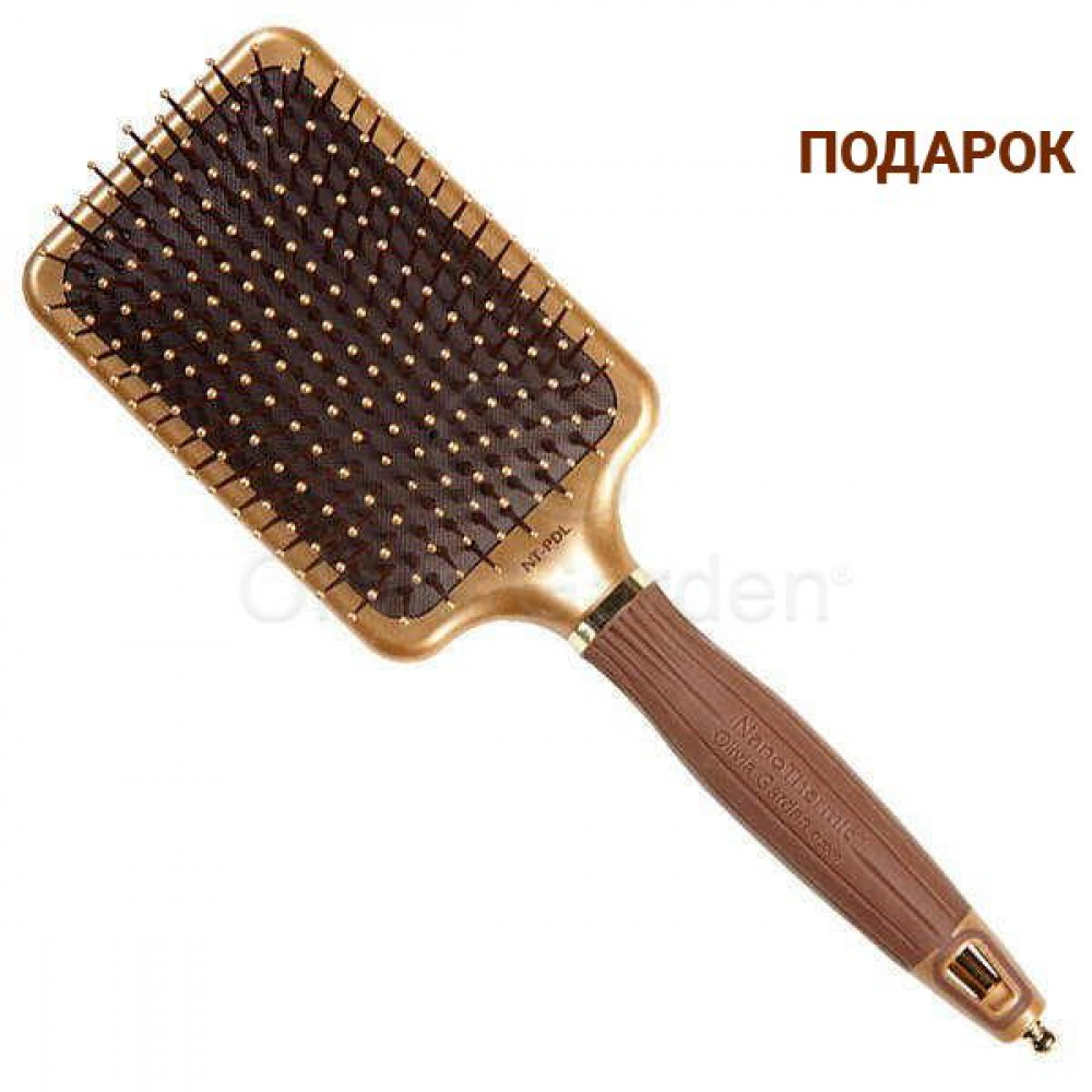 Щітка масажна Ceramic+Ion Nano Thermic Styler NT-Paddle штучна щетина