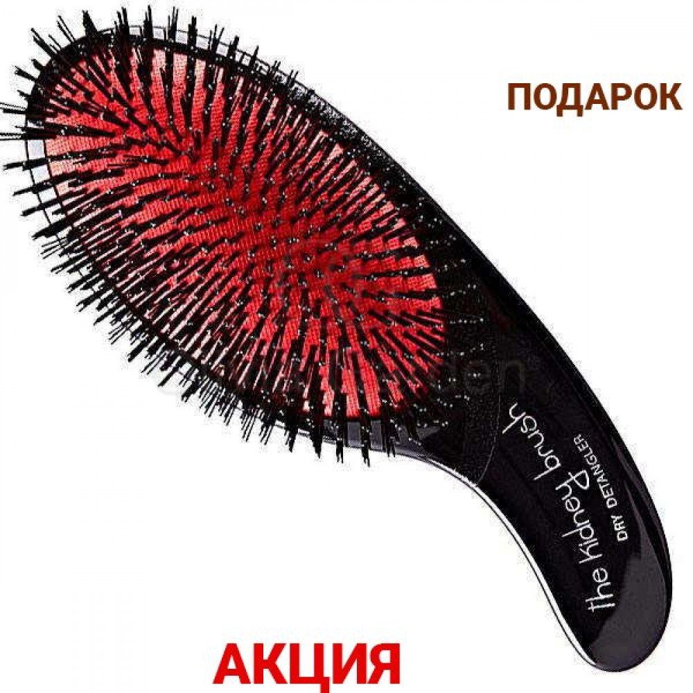 Щітка масажна The Kidney Brush Dry Detangler - Red Edition червона штучна щетина