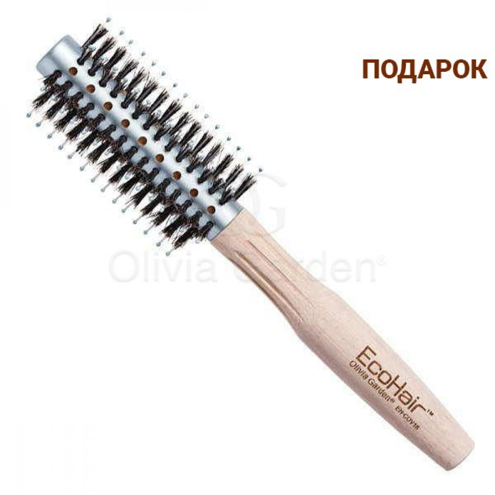 Брашинг бамбуковий EcoHair BAMBOO COMBO IONIC 18 мм комбінована Щетина