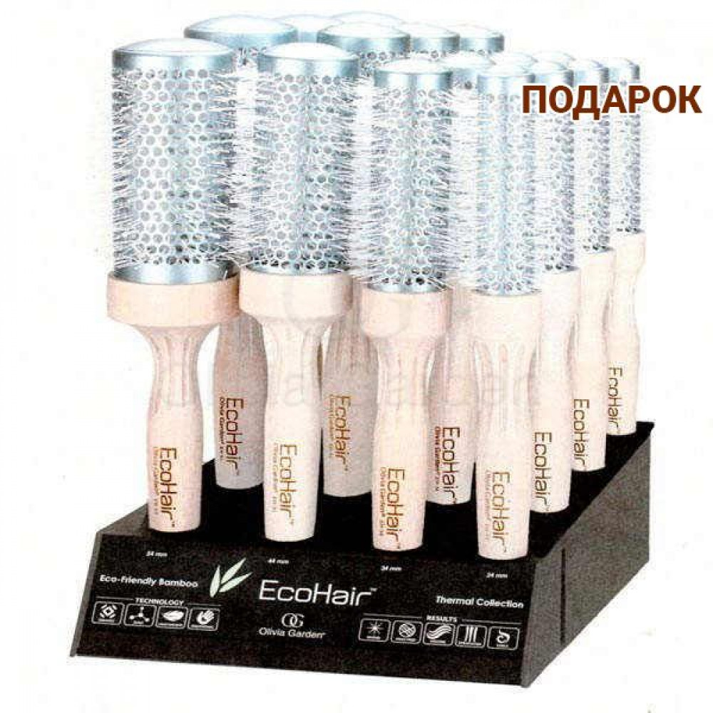 Термо брашинг бамбуковий EcoHair BAMBOO Thermal 24 мм