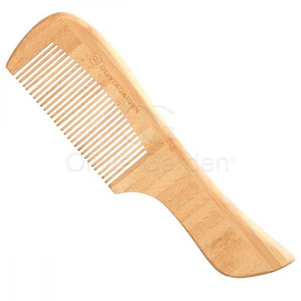 Гребінець бамбуковий Bamboo Touch Comb 2 з ручкою з частими зубчиками