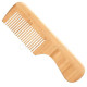 Расческа бамбуковая Bamboo Touch Comb 3 с ручкой редкозубая 22402