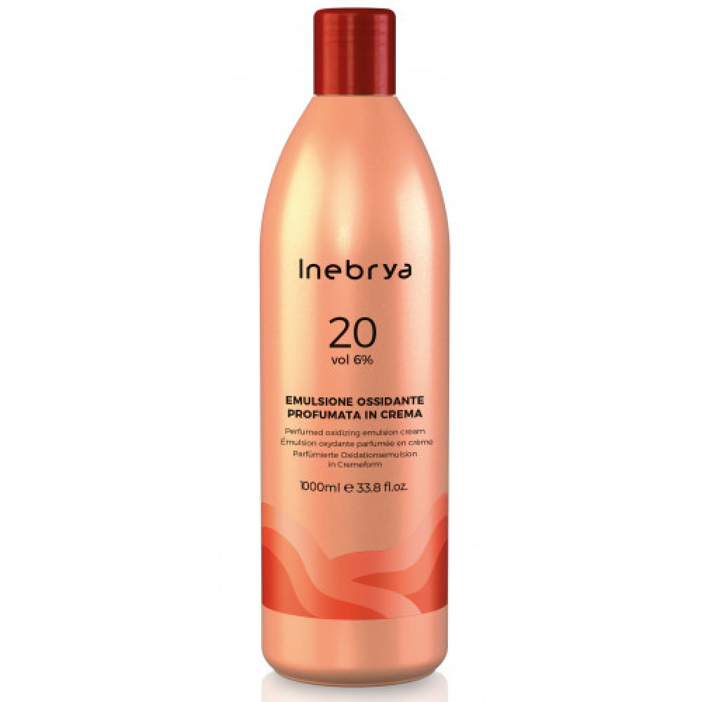 Inebrya Парфумована окислювальна емульсія Inebrya Color 20 Vol Oxidizing Perfumed Emulsion Cream 6%, 1000 мл