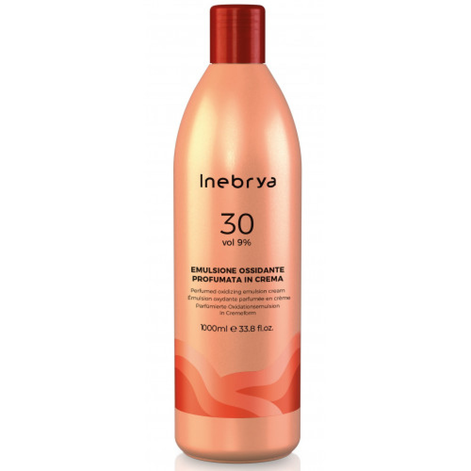 Inebrya Парфюмерная окислительная эмульсия Inebrya Color 30 Vol Oxidizing Perfumed Emulsion Cream 9%, 1000 мл НФ-00017706