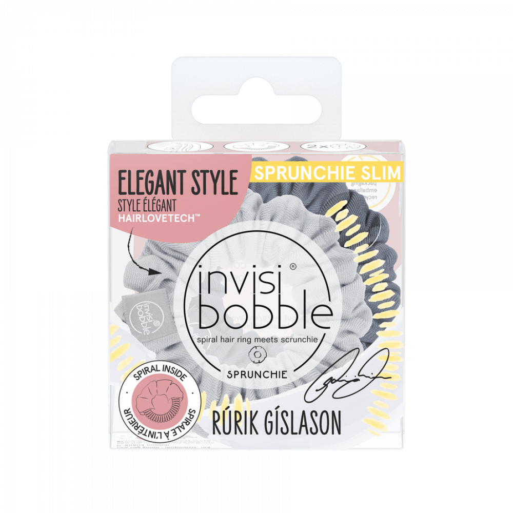 Резинка-браслет для волосся invisibobble SPRUNCHIE SLIM Rurik Gislason Feeling Greyt