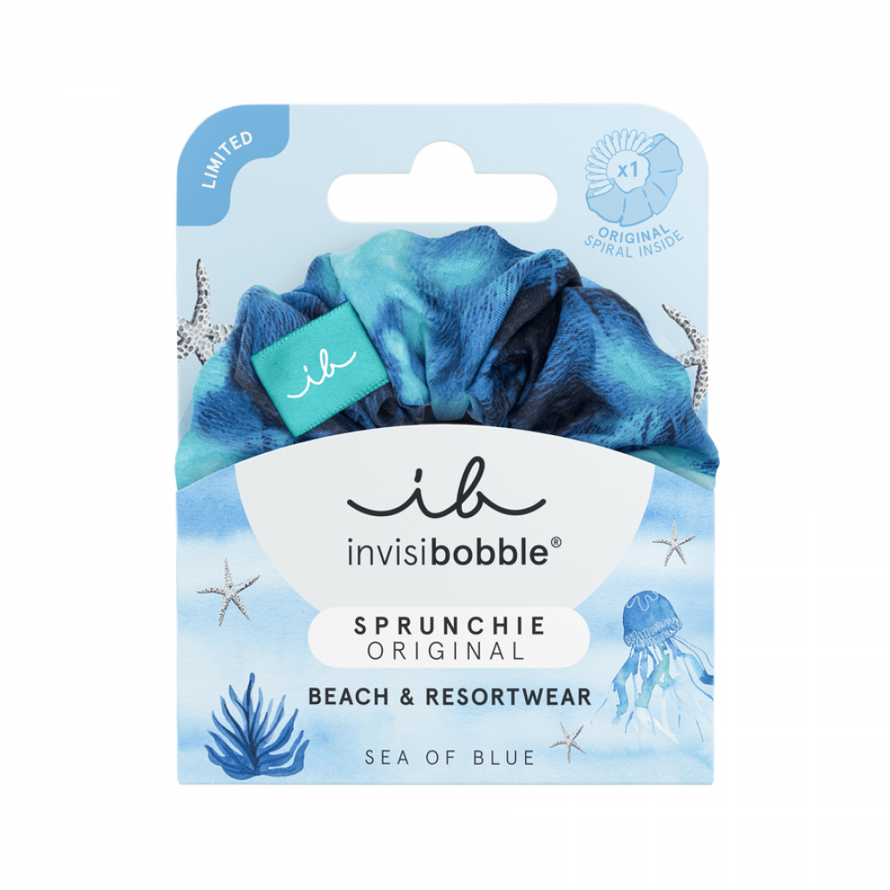 Резинка-браслет для волосся invisibobble SPRUNCHIE Bikini Sea of Blues