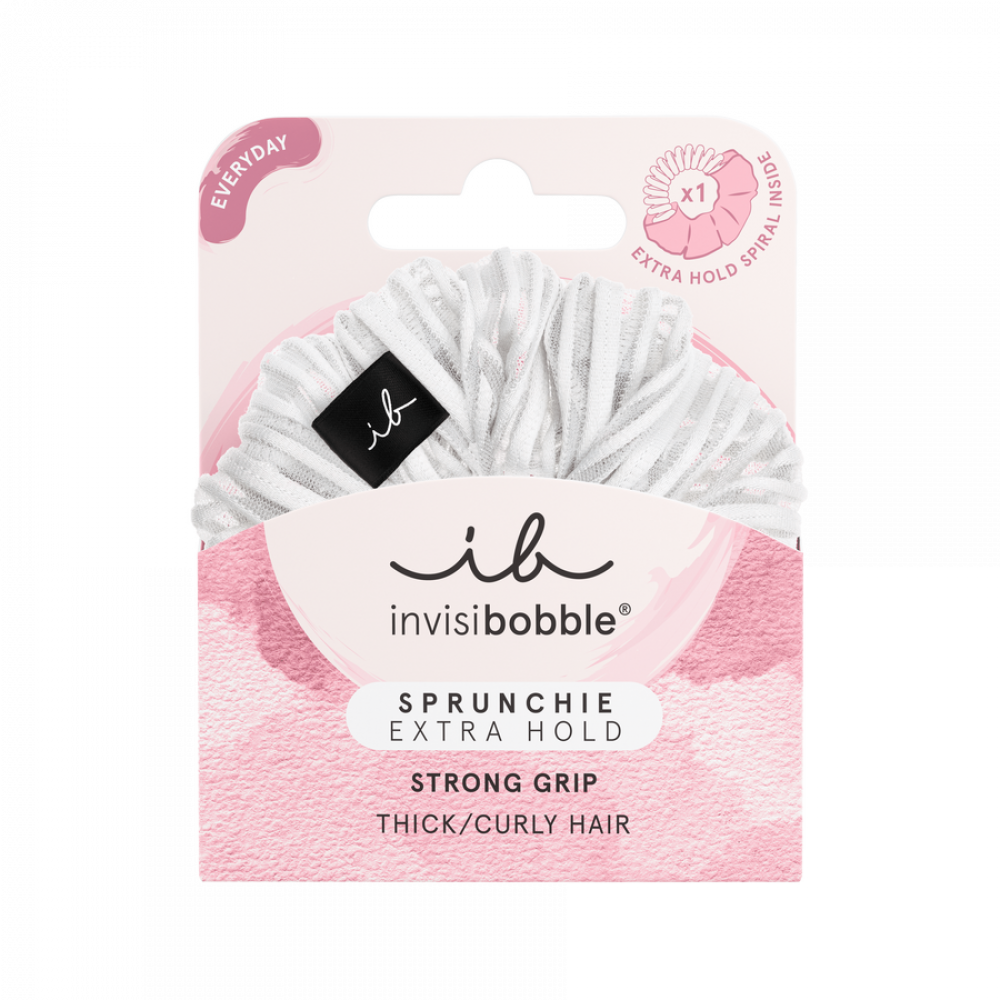 Резинка-браслет для волосся invisibobble SPRUNCHIE EXTRA HOLD Pure White