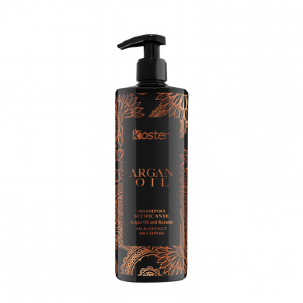 Шампунь для шовковистості волосся живильний Koster Argan Oil, 500 ml