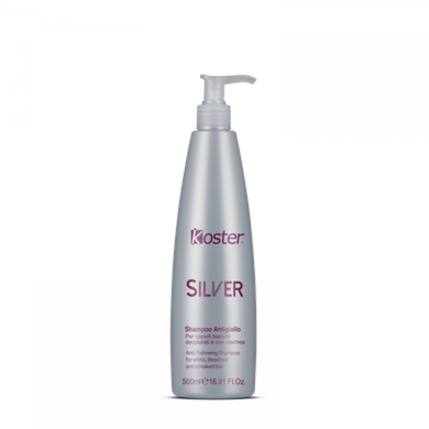 Шампунь против желтизны волос Koster Silver, 500 ml НФ-00024329