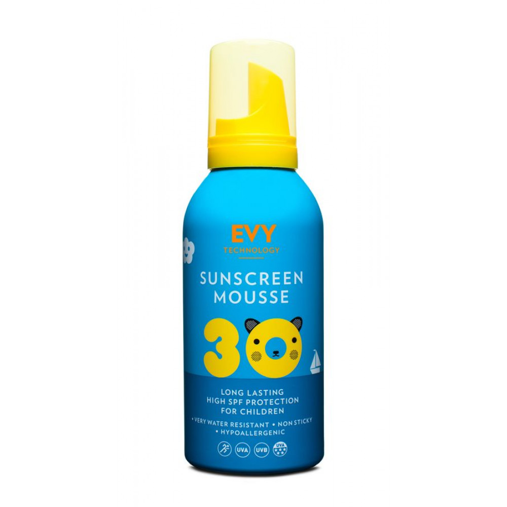 Сонцезахисний мус для дітей та немовлят EVY Technology Sunscreen Mousse Kids SPF 30, 150 мл