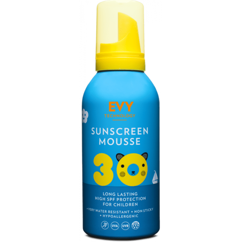 Сонцезахисний мус для дітей та немовлят EVY Technology Sunscreen Mousse Kids SPF 30, 150 мл