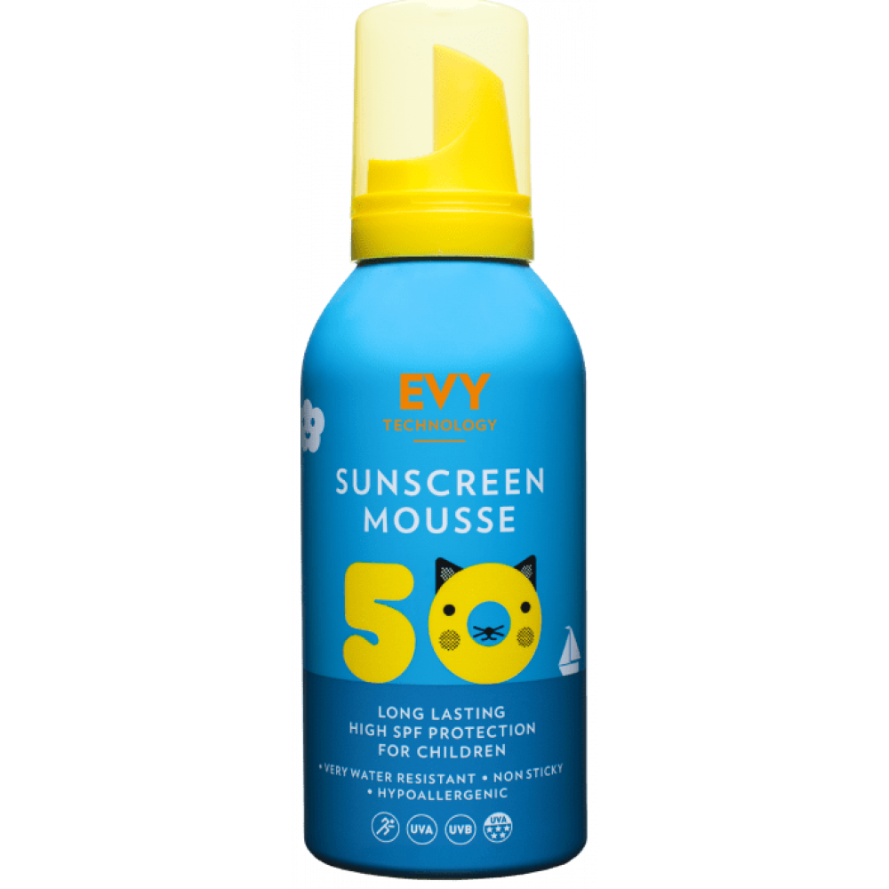 Сонцезахисний мус для дітей та немовлят EVY Technology Sunscreen Mousse Kids SPF 50, 150 мл