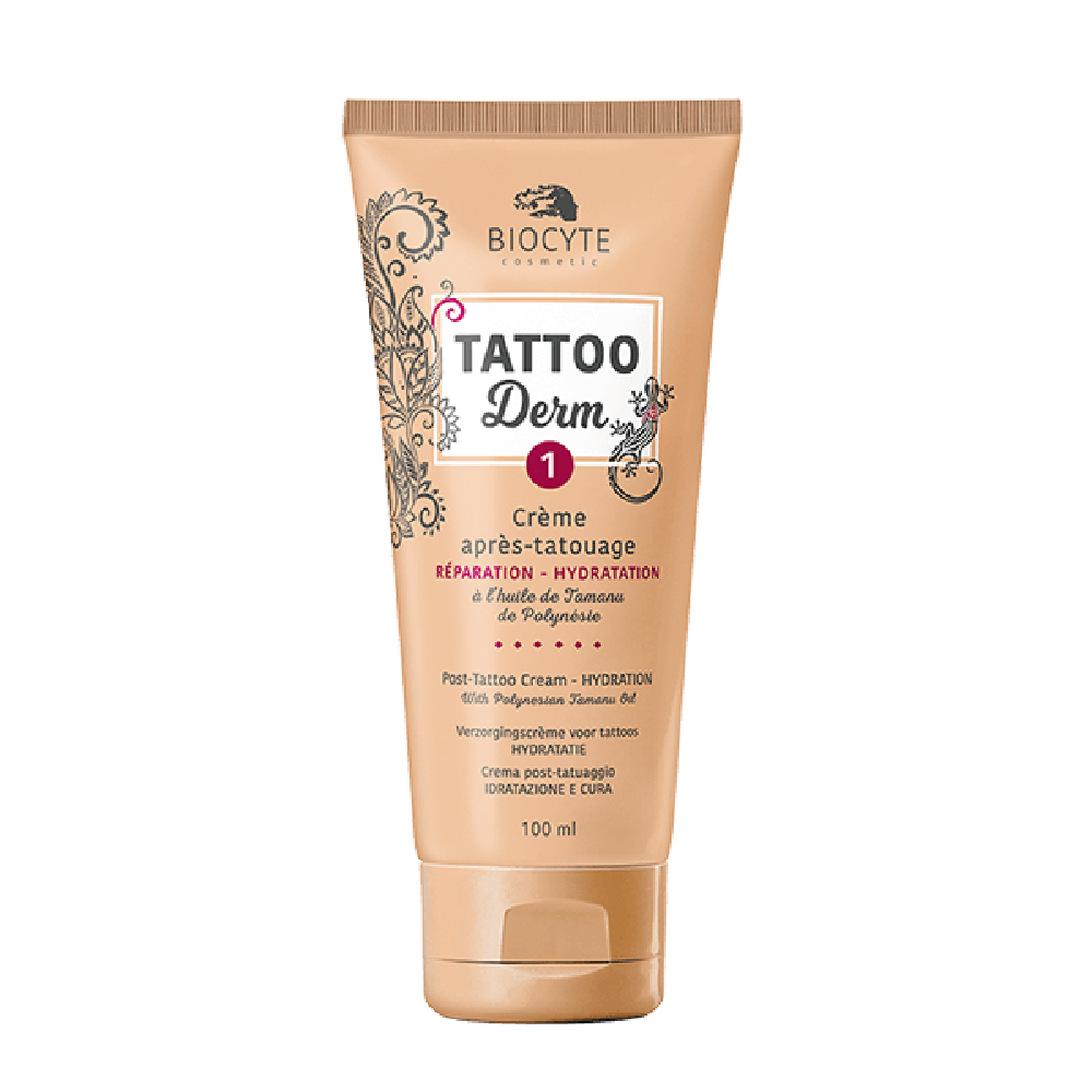 Biocyte Tattoo Derm Cream1 Крем для відновлення та зволоження татуйованої шкіри, 100 мл