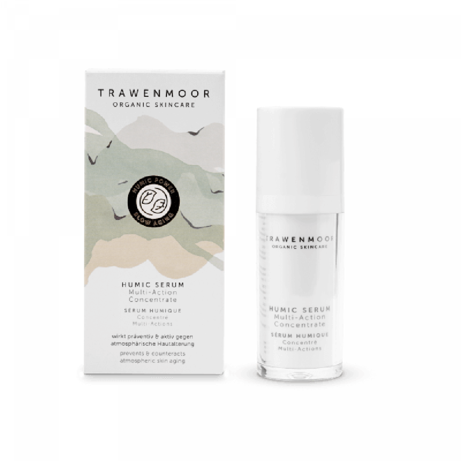 TRAWENMOOR Humic Serum Многофункциональная сыворотка для всех типов кожи с гиалуроновой кислотой, 30 мл 110019