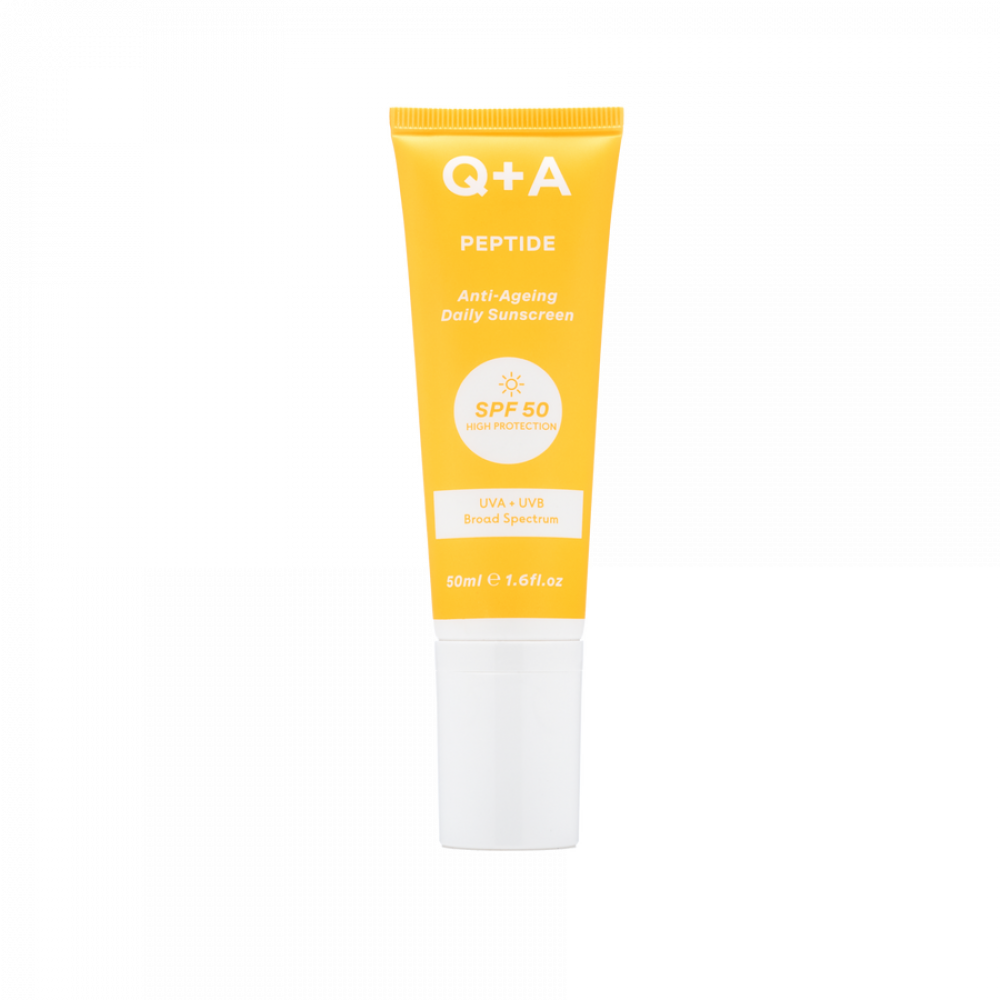 Антивіковий сонцезахисний крем для обличчя Q+A Peptide Anti-Ageing Daily Sunscreen 50ml