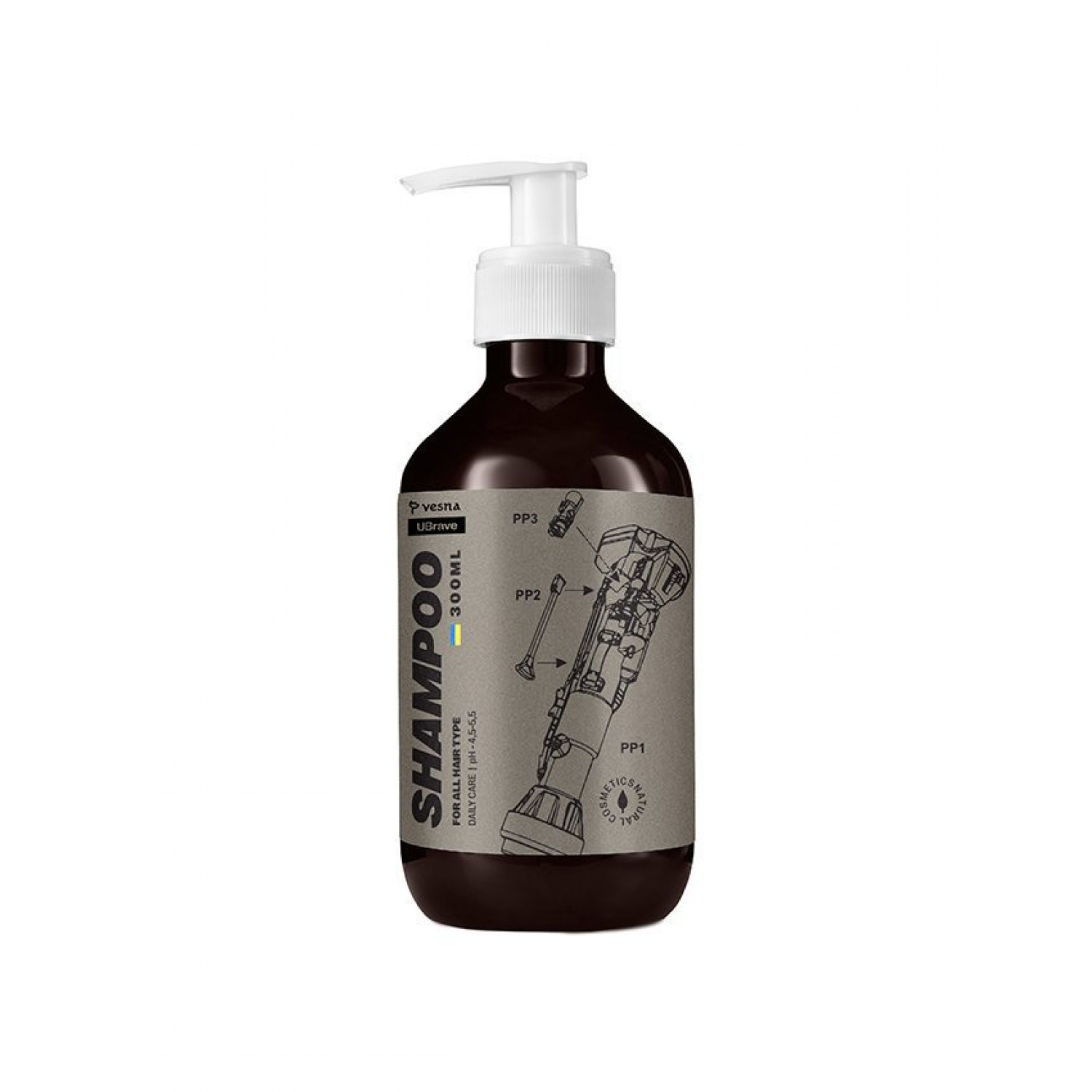 Мужской шампунь "Против орков и перхоти" с эффектом кондиционера, 300 ml НФ-00029274