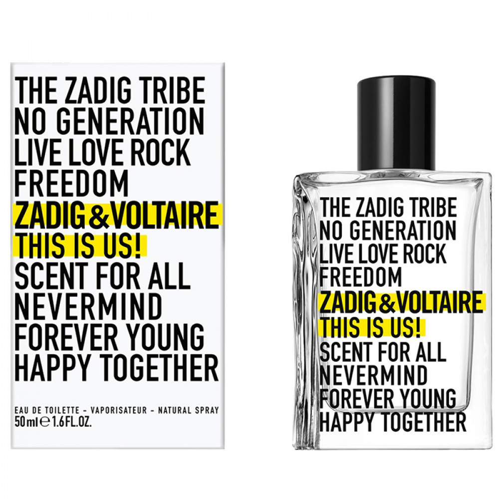 Туалетна вода Zadig & Voltaire This is Us! для чоловіків та жінок - edt 50 ml