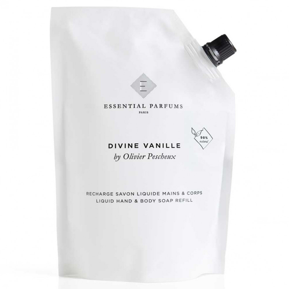 Рідке мило Essential Parfums Divine Vanille для чоловіків та жінок - liquid soap 500 ml refill