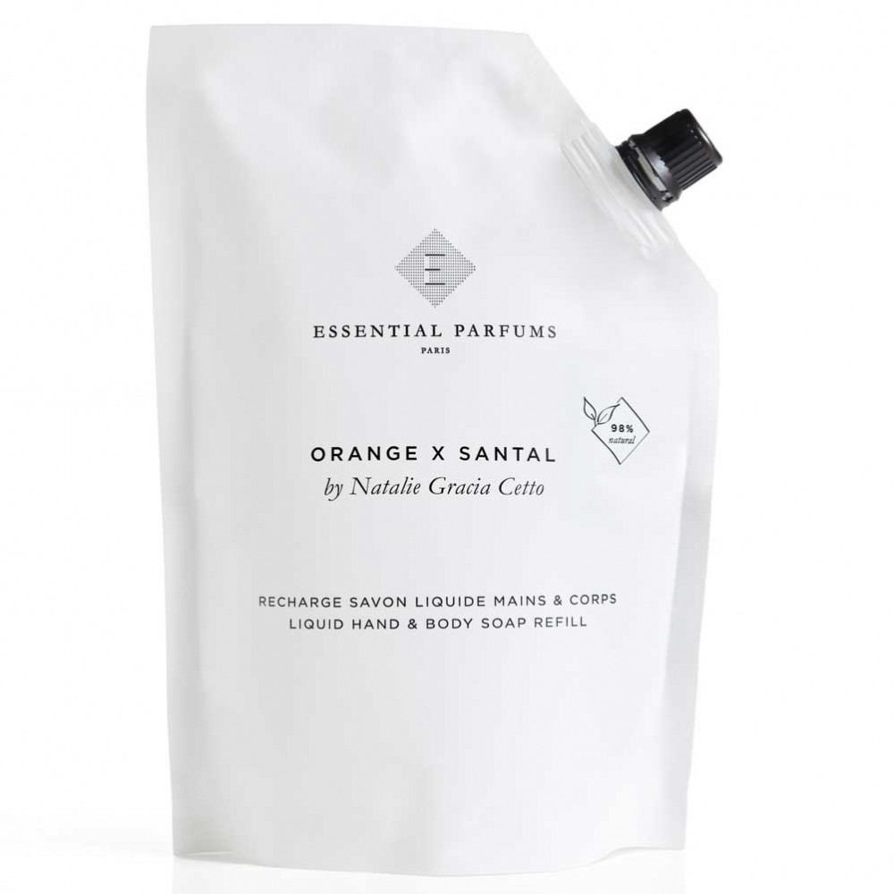 Рідке мило Essential Parfums Orange X Santal для чоловіків та жінок (оригінал) - liquid soap 500 ml refill