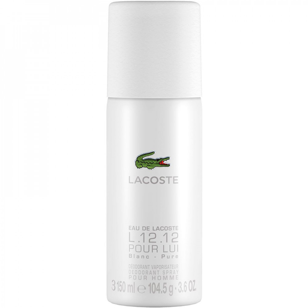 Дезодорант Lacoste Eau De L.12.12 Blanc для мужчин - deo spray 150 ml