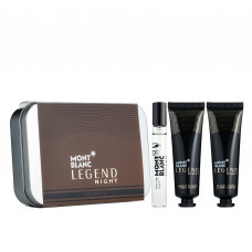 Набор Montblanc Legend Night для мужчин - mini set (edp 7.5 ml + s/g 30 ml + af/sh 30 ml)