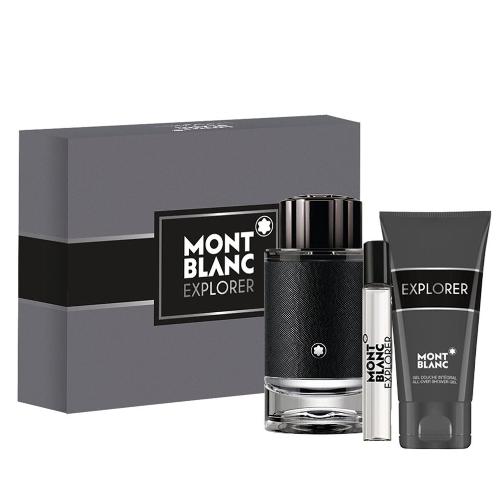 Набор Montblanc Explorer для мужчин (оригинал) - set (edp 100 ml + edp 7.5 ml mini + sh/g 100 ml)