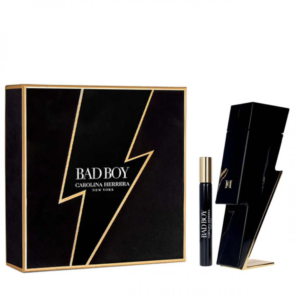 Набор Carolina Herrera Bad Boy для мужчин (оригинал) - set (edt 100 ml + edt 10 ml mini)