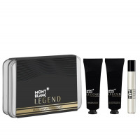 Набор Montblanc Legend Eau De Parfum для мужчин (оригинал) - set (edp 7.5 ml mini + face cream 30 ml + cleansing gel 30 ml)