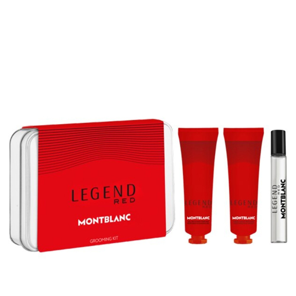 Набор Montblanc Legend Red для мужчин (оригинал) - set (edp 7.5 ml mini + face cream 30 ml + cleansing gel 30 ml)