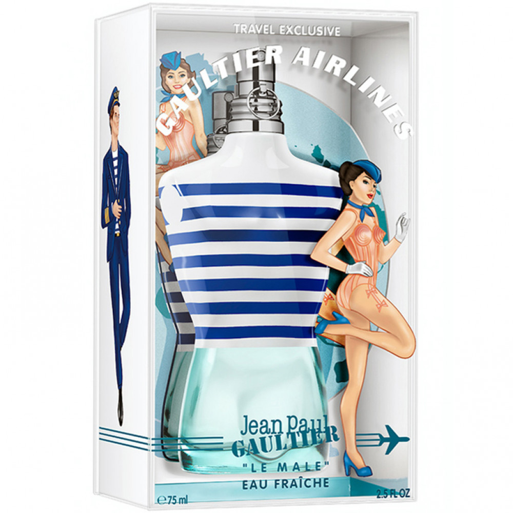 Туалетная вода Jean Paul Gaultier Le Male Eau Fraiche Gaultier Airlines для мужчин (оригинал) - edt 75 ml