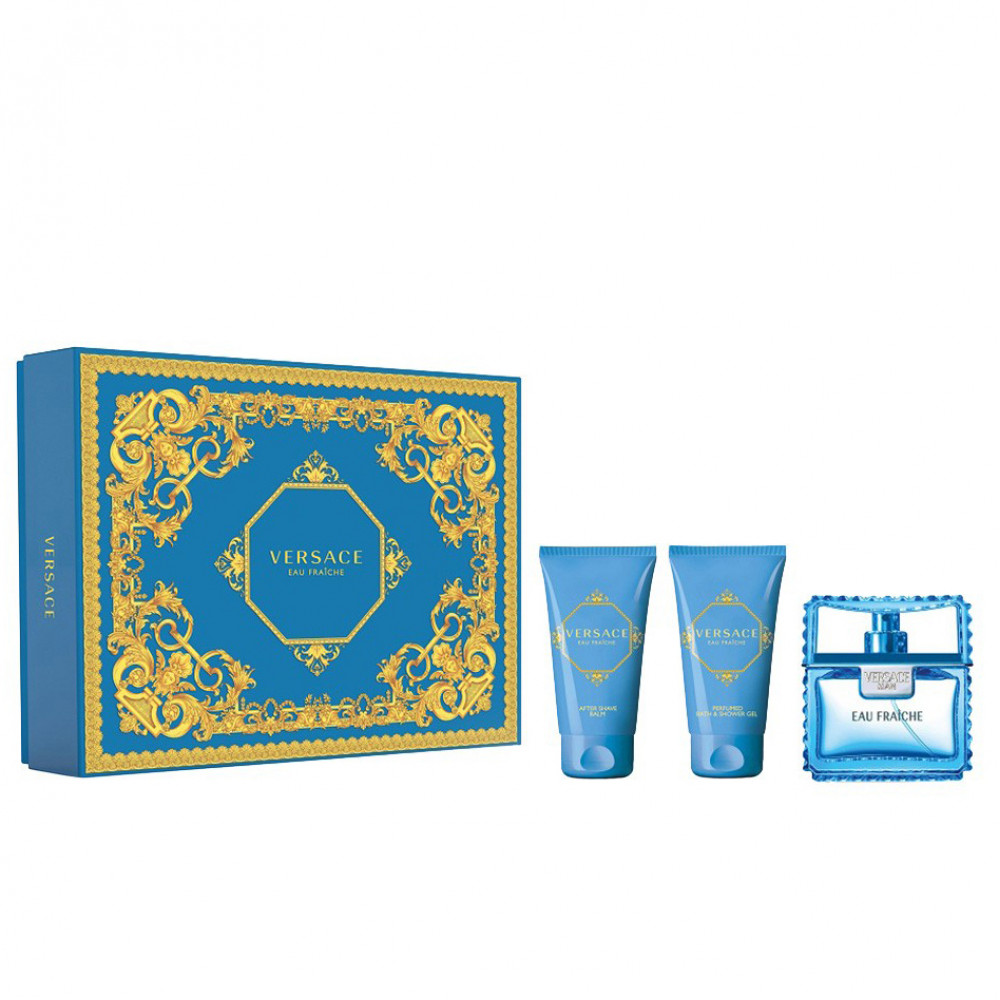 Набор Versace Man Eau Fraiche для мужчин (оригинал) - set (edt 50 ml + sh/g 50 ml + a/sh 50 ml)