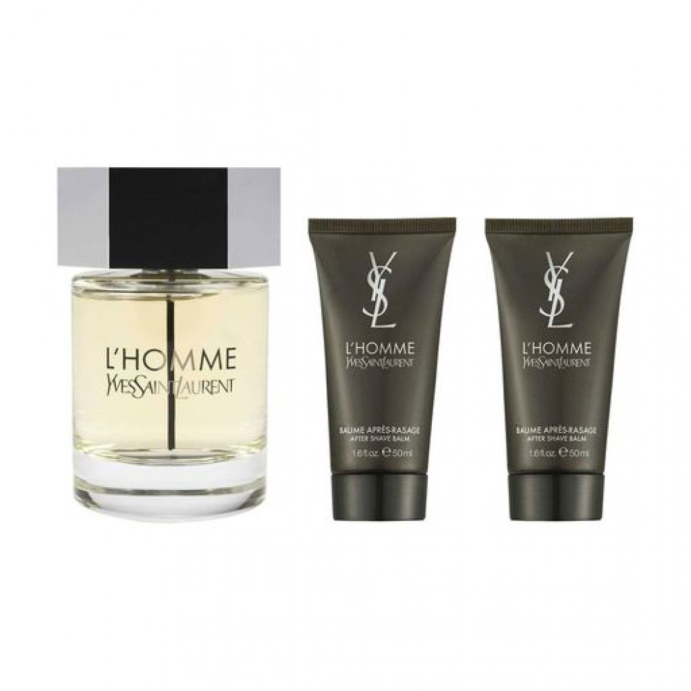 Набор Yves Saint Laurent L'Homme для мужчин (оригинал) - set (edt 100 ml + a/sh 2*50 ml)