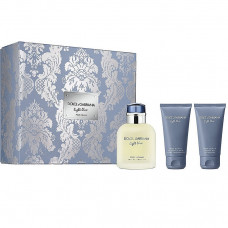 Набор DolceANDGabbana Light Blue pour Homme для мужчин - set (edt 125ml + sh/gel 50ml + ash/balm 50ml)