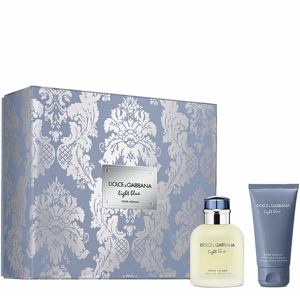 Набор Dolce&Gabbana Light Blue pour Homme для мужчин (оригинал) - set (edt 75 ml + a/sh balm 50 ml)