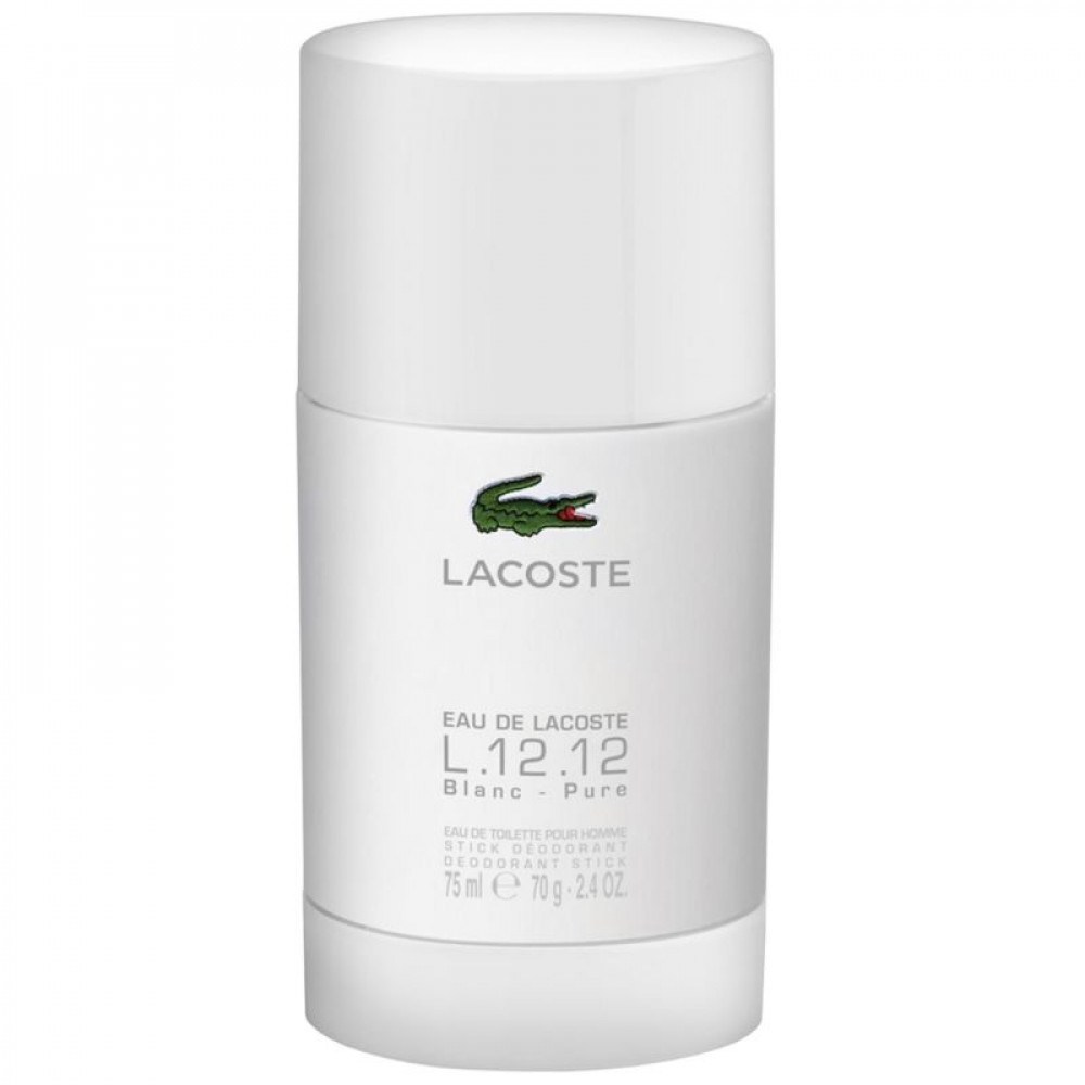 Дезодорант Lacoste Eau De L.12.12 Blanc для мужчин (оригинал) - deo stick 75 ml