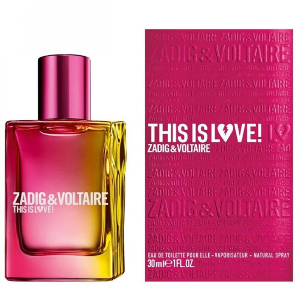 Парфюмированная вода Zadig AND Voltaire This is Love! for Her для женщин - edp 30 ml