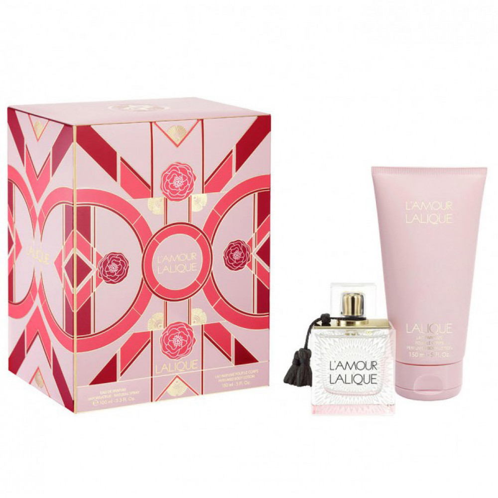 Набор Lalique L'Amour для женщин (оригинал) - set (edp 100 ml + b/l 150 ml)