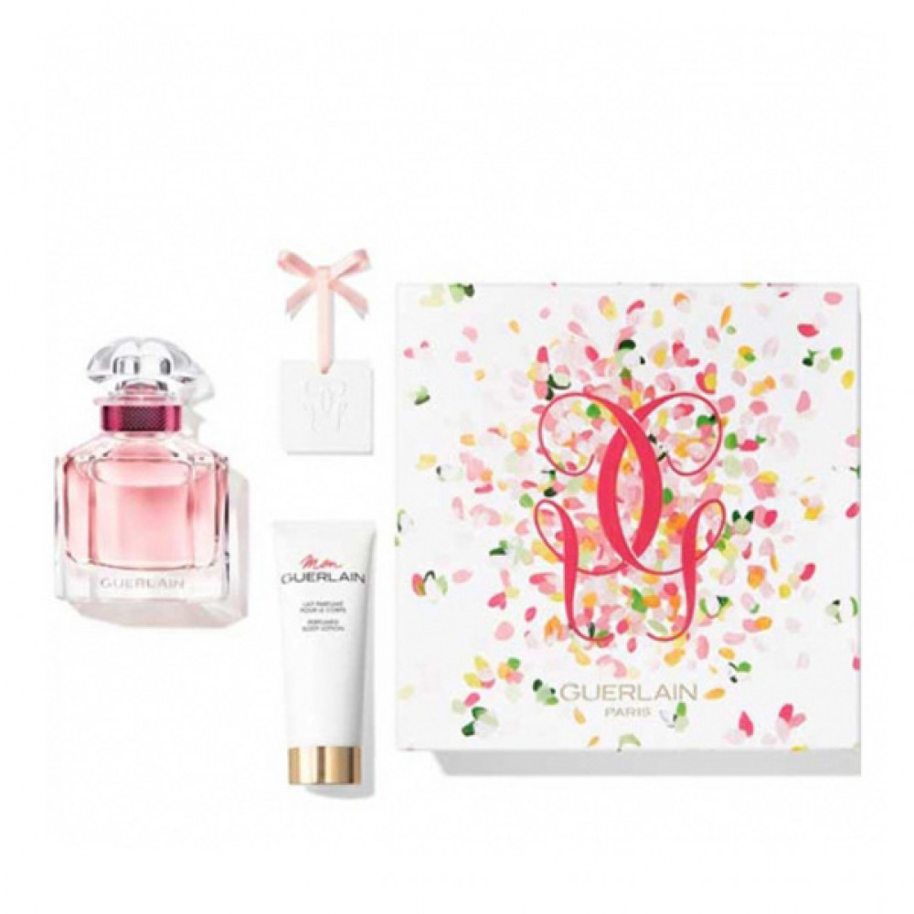 Набор Guerlain Mon Guerlain Bloom of Rose для женщин (оригинал) - set (edt 50 ml + b/l 75 ml b l + ceramique)