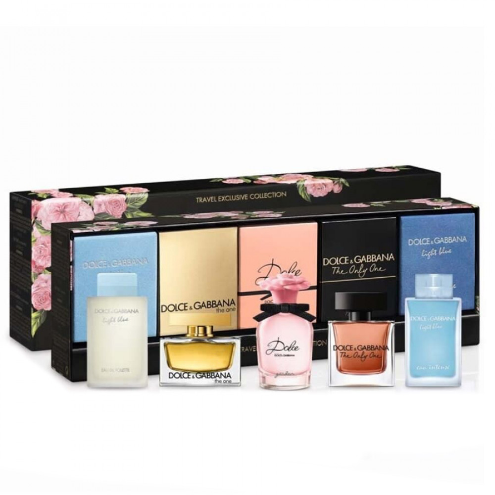 Набор Dolce AND Gabbana Miniature Gift Set для женщин - mini set (edt 4.5 ml + edp 5 ml + edp 5 ml + edp 7.5 ml + edp 4.5 ml)