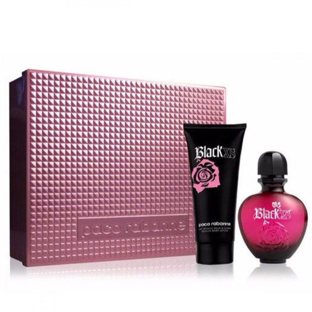 Набор Paco Rabanne Black XS for Her для женщин (оригинал) - set (edt 50 ml + body lotion 75 ml)